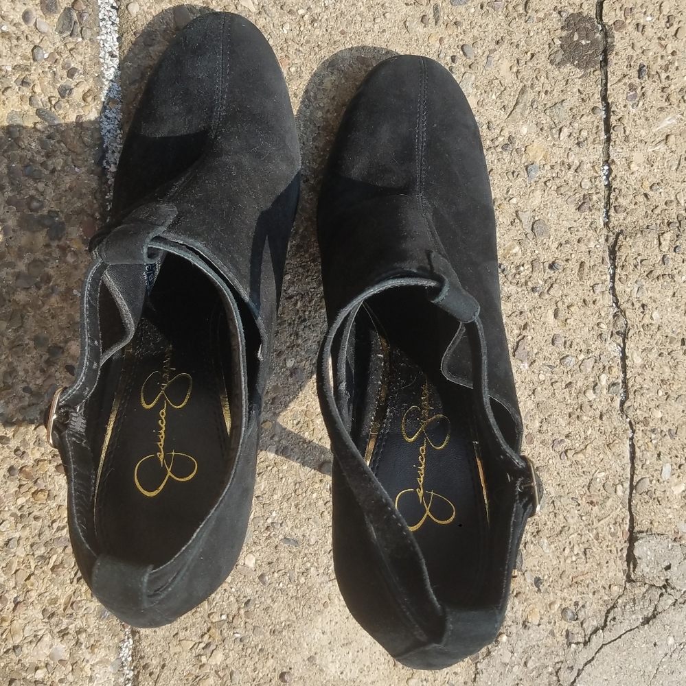 Black suede stiletto heels - Picture 4 of 4